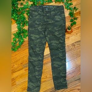 American Eagle High Rise Camo Jegging size 10
